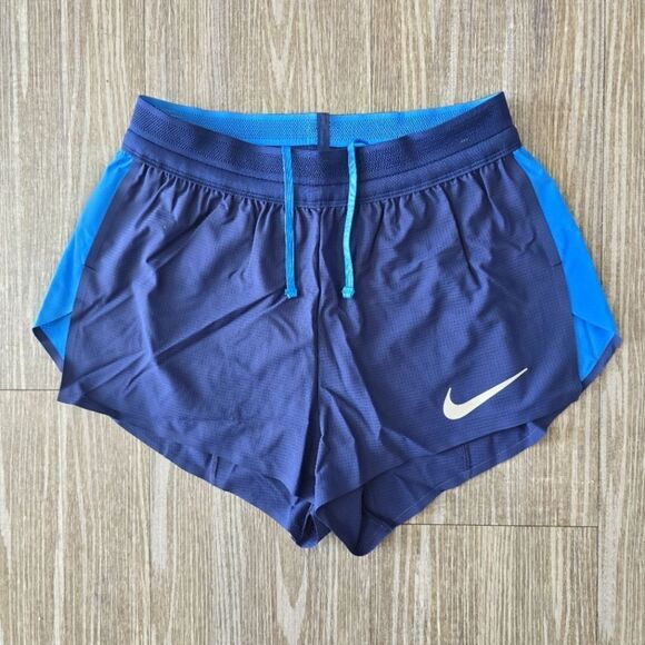Nike Pro Elite USA Olympic Running Shorts Women's Small S Navy Lined New AO845 - Picture 1 of 9